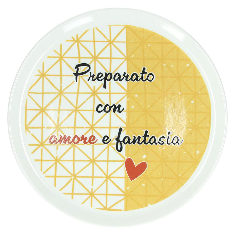 CINZIA Set 4 farfurii pizza, porțelan, D.33cm