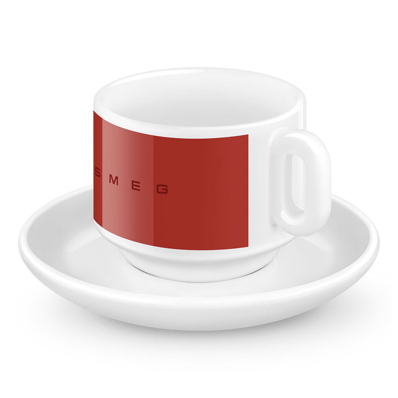 SMEG Set cești și farfurioare