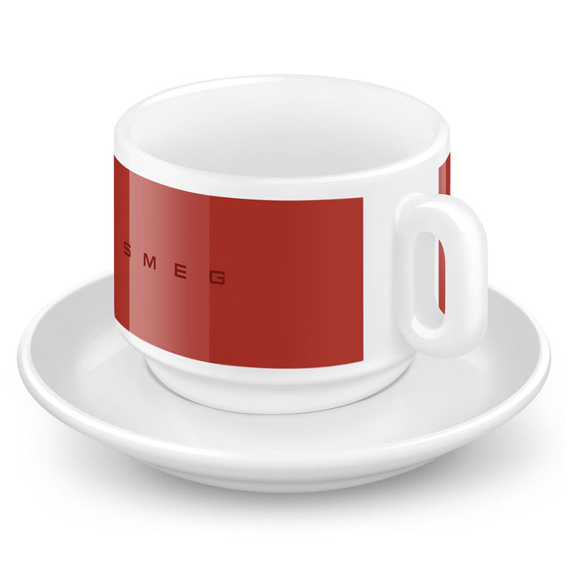 SMEG Set cești și farfurioare