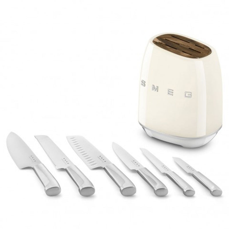 SMEG Set 6 cuțite cu suport