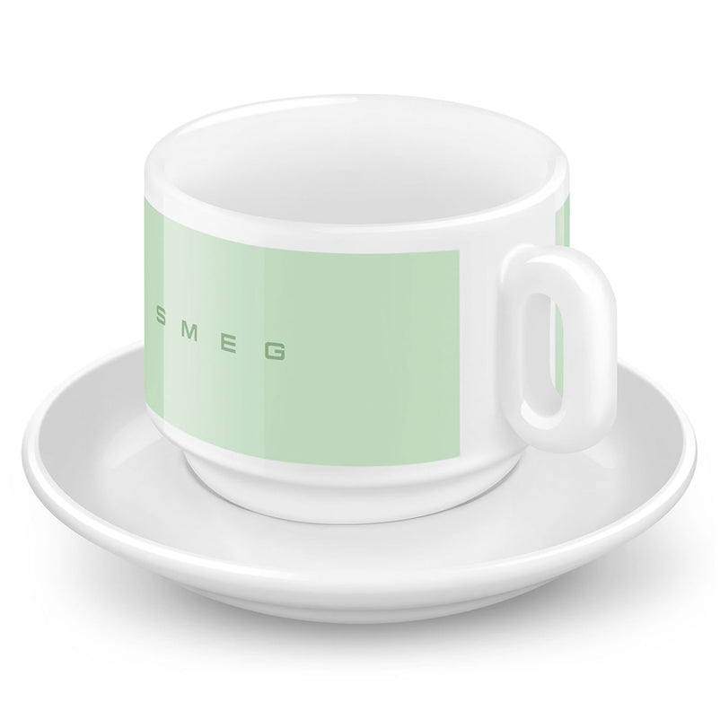 SMEG Set cești și farfurioare