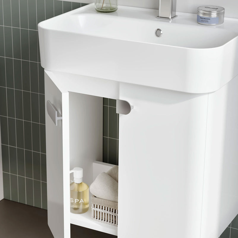 ORBIT Set mobilier baie, mască lavoar, dulap suspendat cu oglindă și lavoar