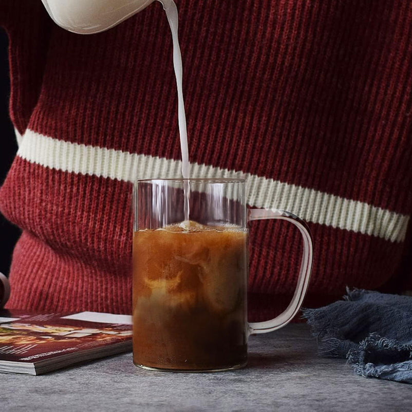 MEDITERRANEA Set 2 cani, sticlă borosilicată, 470ml