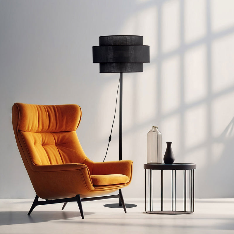 CALISTO BLACK Lampadar 1x15W E27