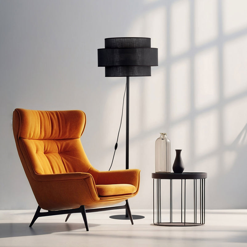 CALISTO BLACK Lampadar 1x15W E27