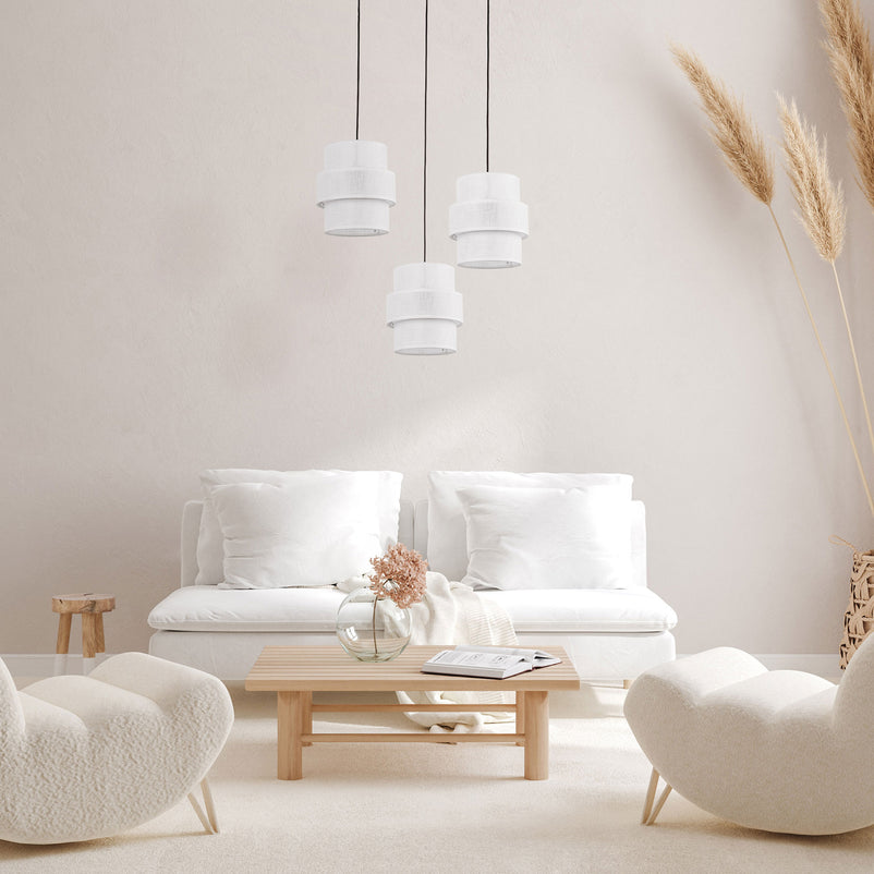 CALISTO WHITE Lustră 3x15W E27