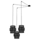 CALISTO BLACK Lustră 3x15W E27