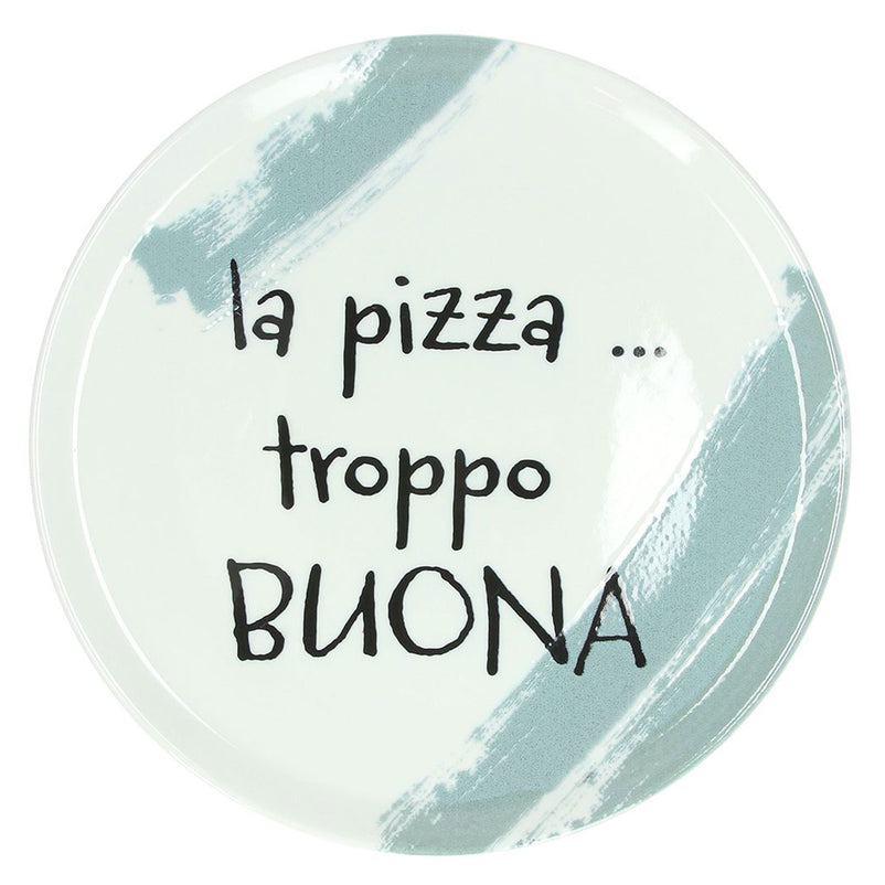 CINZIA Set 4 farfurii pizza, porțelan, D.33cm