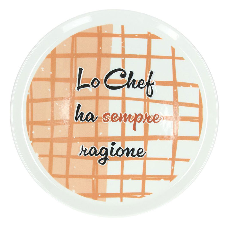 CINZIA Set 4 farfurii pizza, porțelan, D.33cm