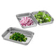 PANDO Set 3 tăvi, inox, L.22cm