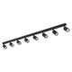 TOP BLACK Plafonieră 8x10W GU10