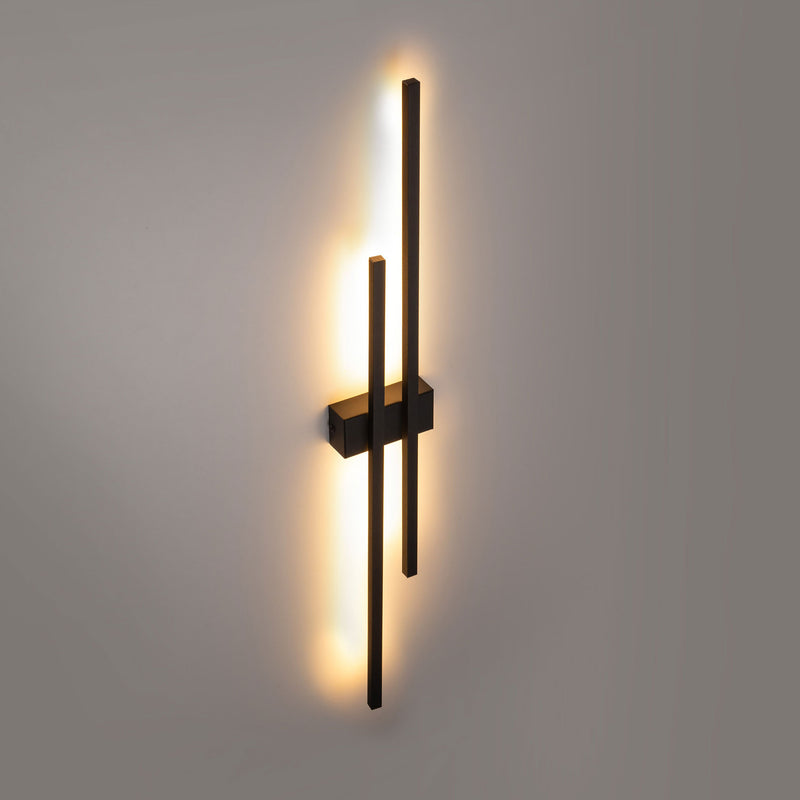 FLASH BLACK Aplică 2x4W+2x8W LED