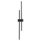 FLASH BLACK Aplică 2x4W+2x8W LED