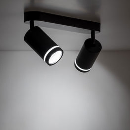 JET BLACK Plafonieră 2x10W GU10