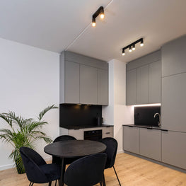 JET BLACK Plafonieră 4x10W GU10