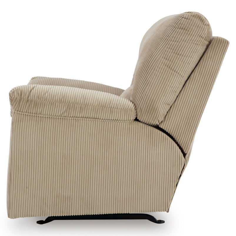 RAYAS Fotoliu cu recliner manual și balans, stofă