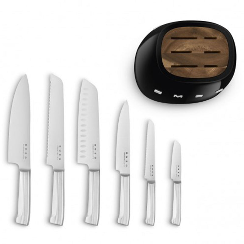 SMEG Set 6 cuțite cu suport