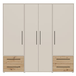 NATE Dulap 4 uși, 4 sertare