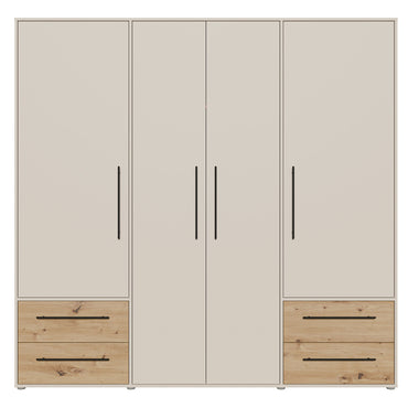 NATE Dulap 4 uși, 4 sertare