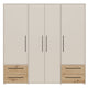 NATE Dulap 4 uși, 4 sertare