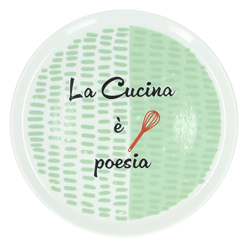 CINZIA Set 4 farfurii pizza, porțelan, D.33cm