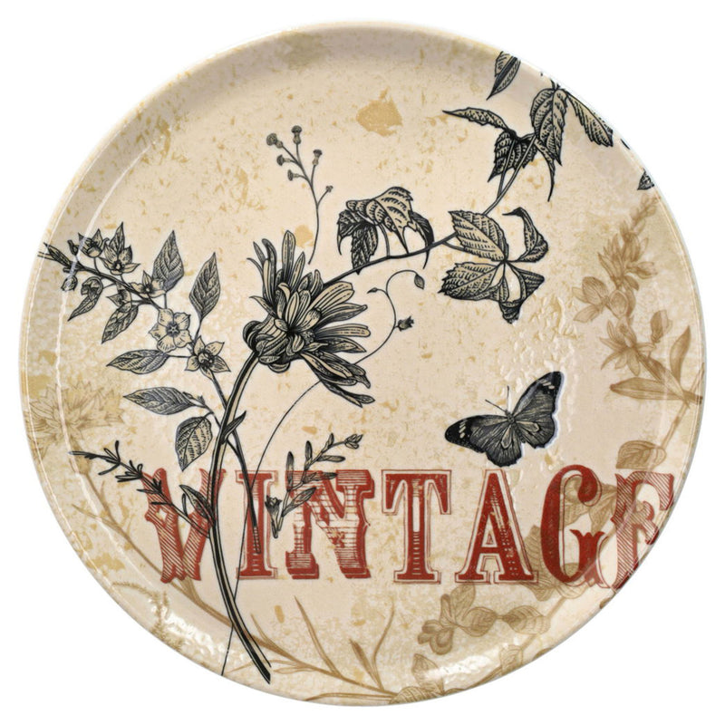 CINZIA Set 4 farfurii pizza, porțelan, D.33cm