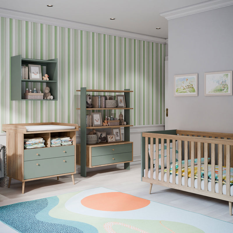 MIRACLE Dulap copii, 3 uși, 2 sertare