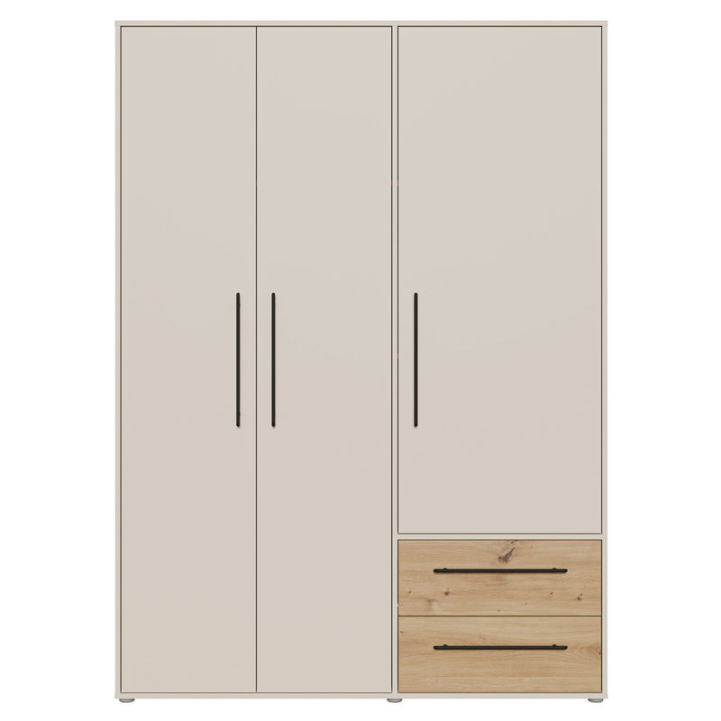 NATE Dulap 3 uși, 2 sertare