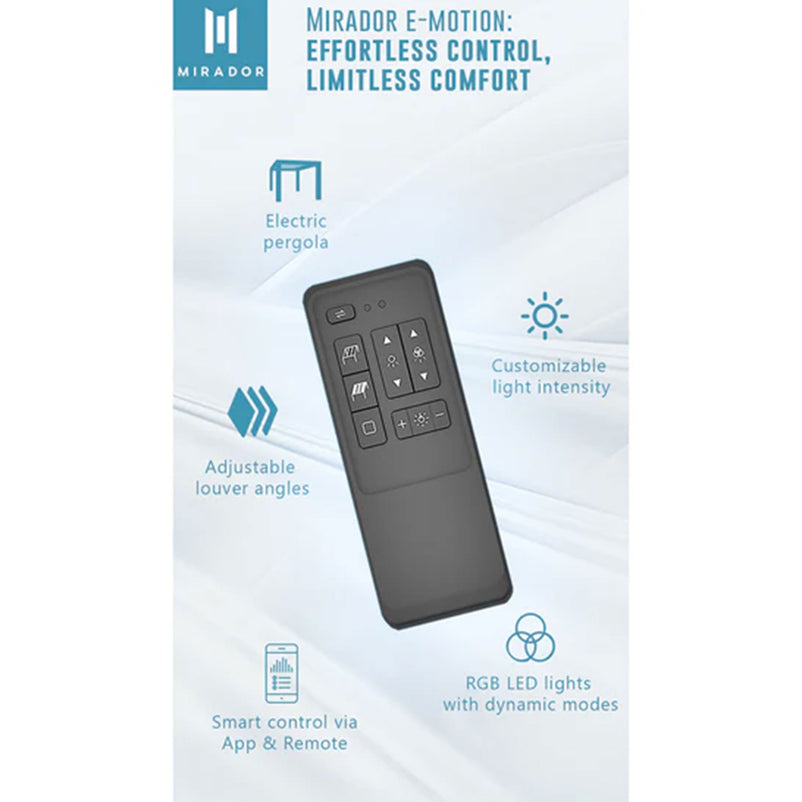 MIRADOR SMART Pergolă motorizată