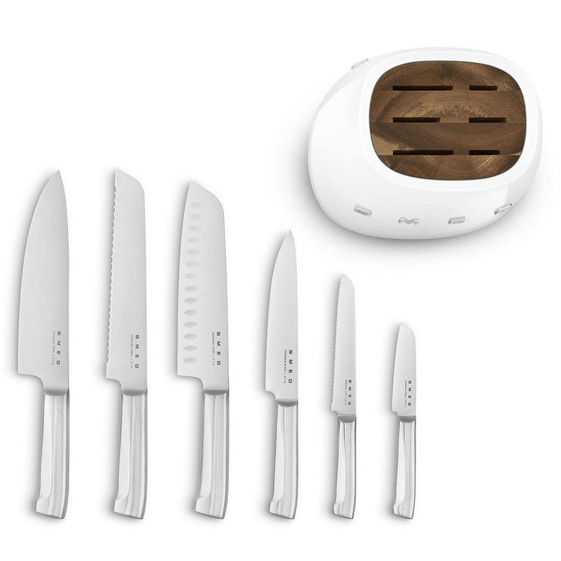 SMEG Set 6 cuțite cu suport