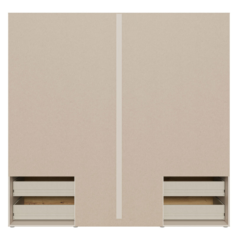 NATE Dulap 4 uși, 4 sertare