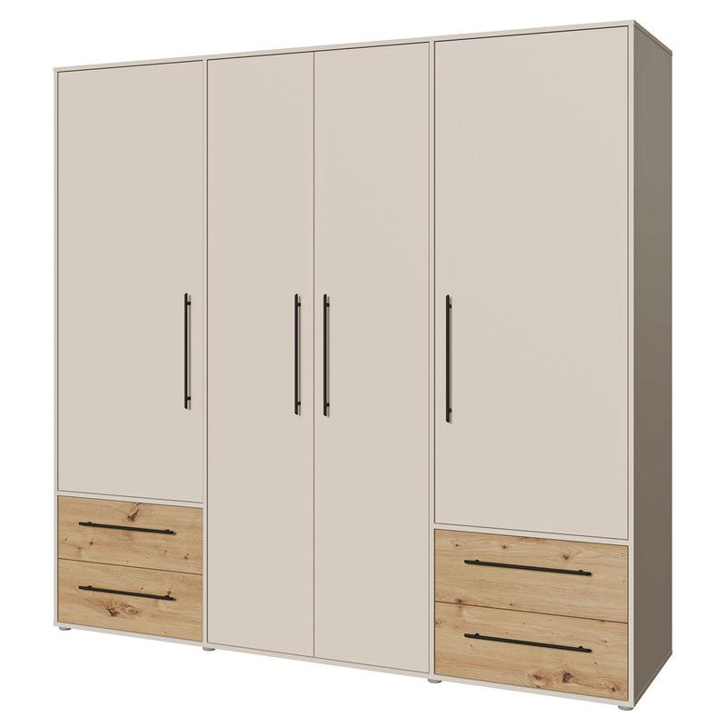 NATE Dulap 4 uși, 4 sertare