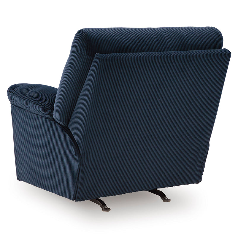 RAYAS Fotoliu cu recliner manual și balans, stofă