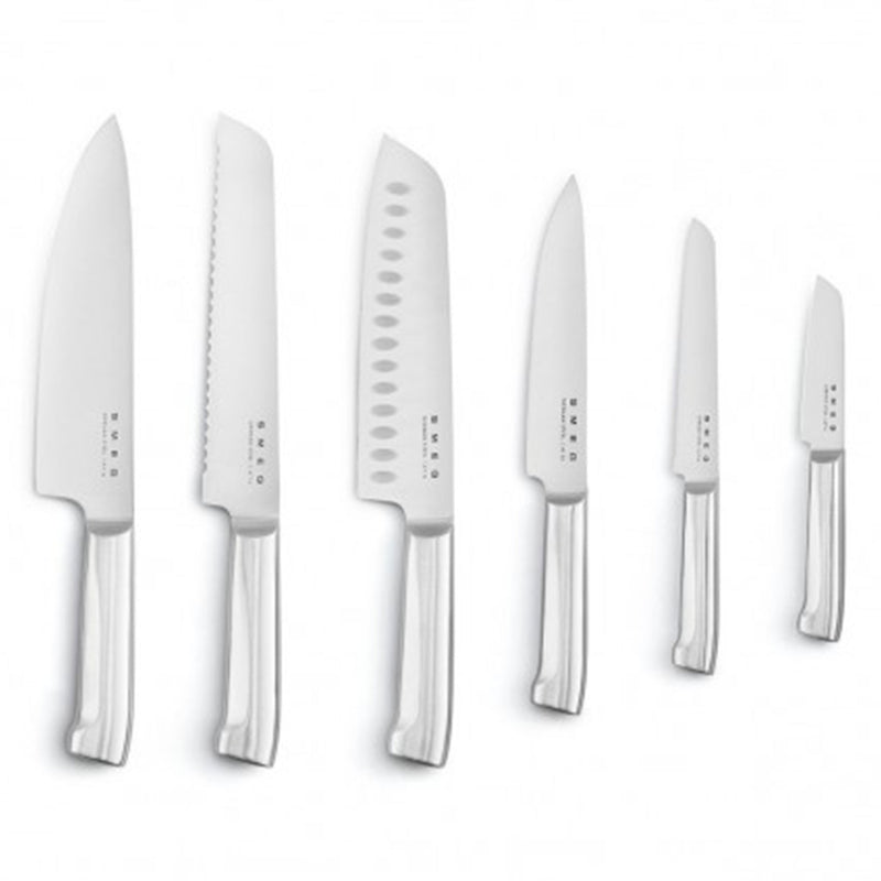 SMEG Set 6 cuțite cu suport