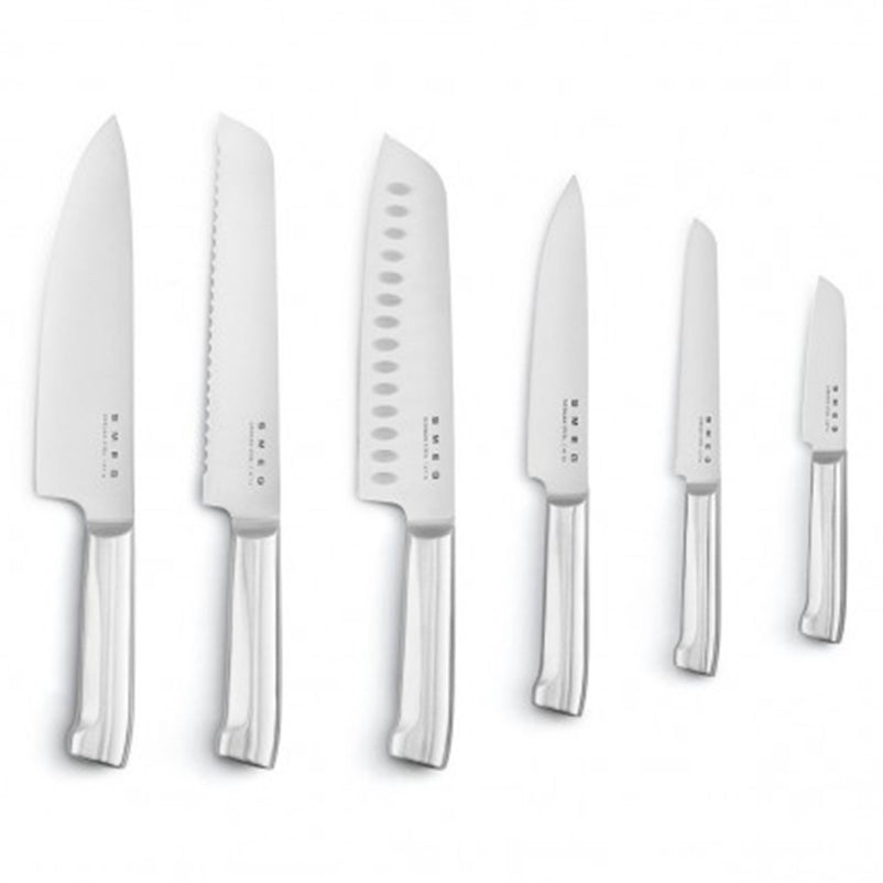 SMEG Set 6 cuțite cu suport