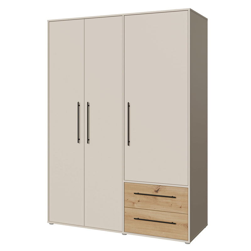 NATE Dulap 3 uși, 2 sertare