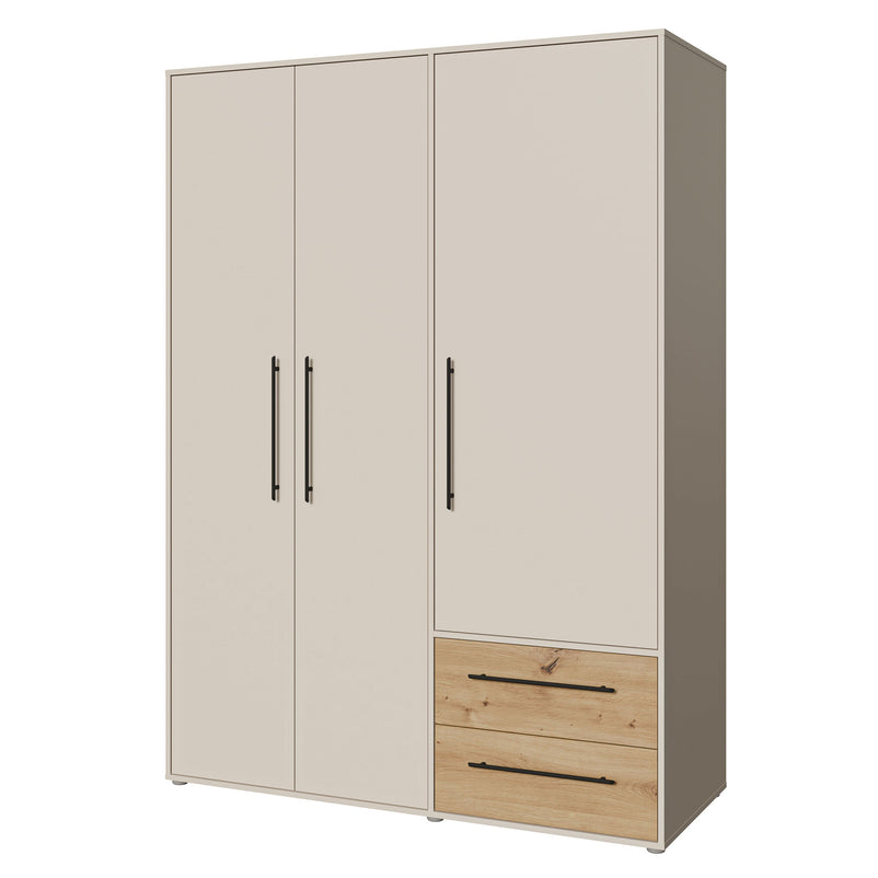 NATE Dulap 3 uși, 2 sertare