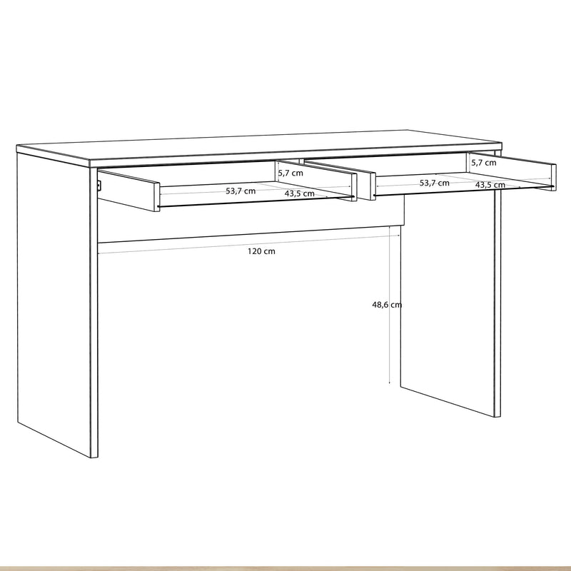 ROSELYN Birou copii, 2 sertare