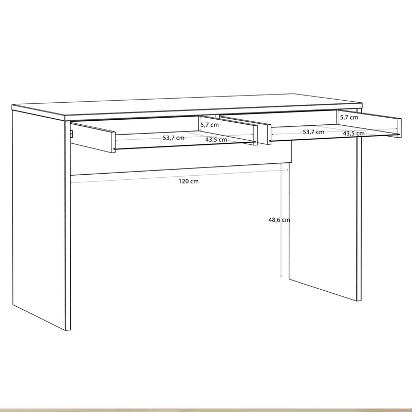 ROSELYN Birou copii, 2 sertare