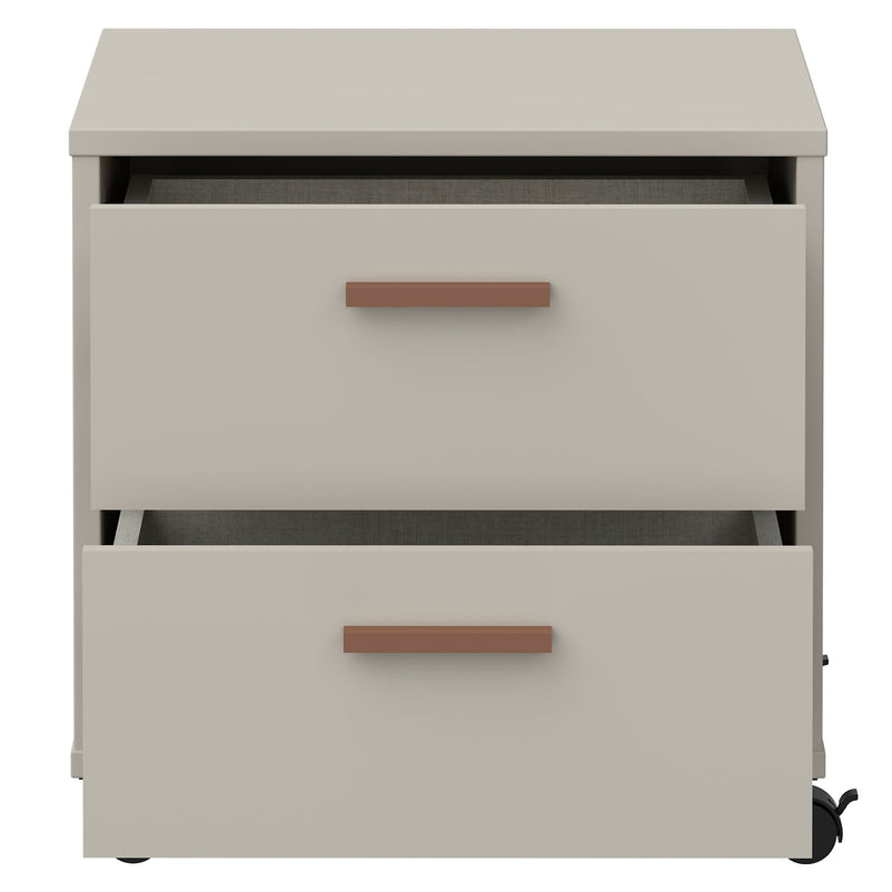 ROSELYN Noptieră mobilă copii, 2 sertare