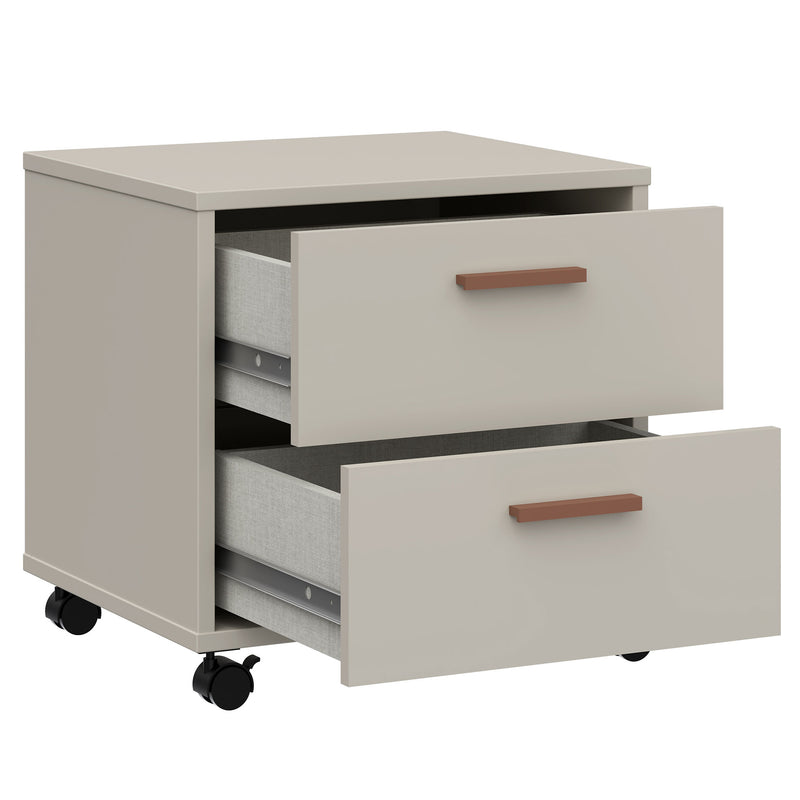 ROSELYN Noptieră mobilă copii, 2 sertare