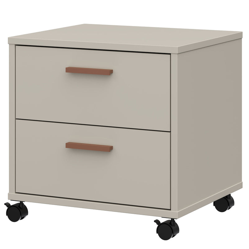 ROSELYN Noptieră mobilă copii, 2 sertare