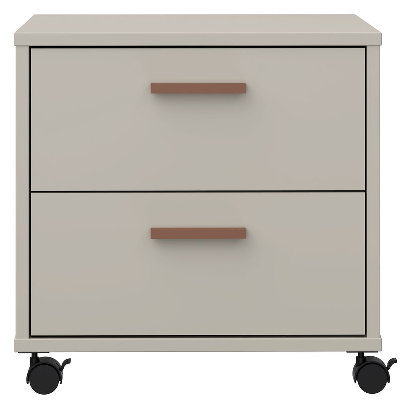 ROSELYN Noptieră mobilă copii, 2 sertare