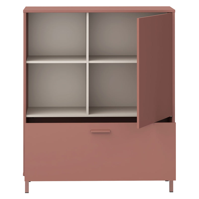 ROSELYN Comodă copii, 1 ușă, 1 sertar