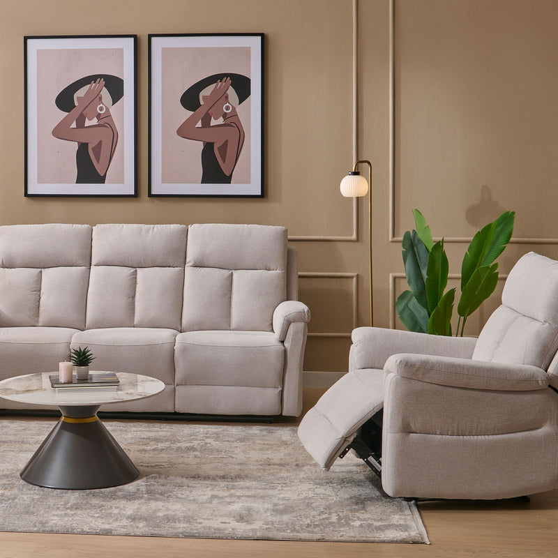 LEANDRO Fotoliu recliner manual, stofă