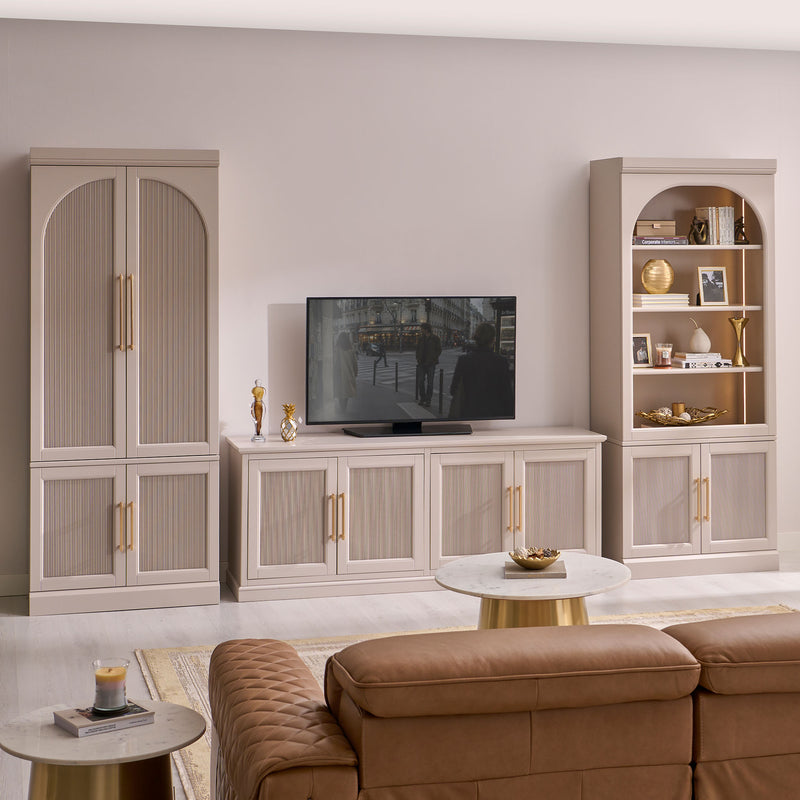 GLADSTONE Canapea 3 locuri, 2 reclinere electrice, piele