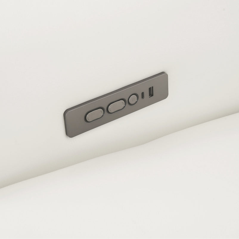 CINECITTA Colțar șezlong stânga/dreapta, 2 reclinere electrice, mecanism tetieră, USB, sistem sunet, piele