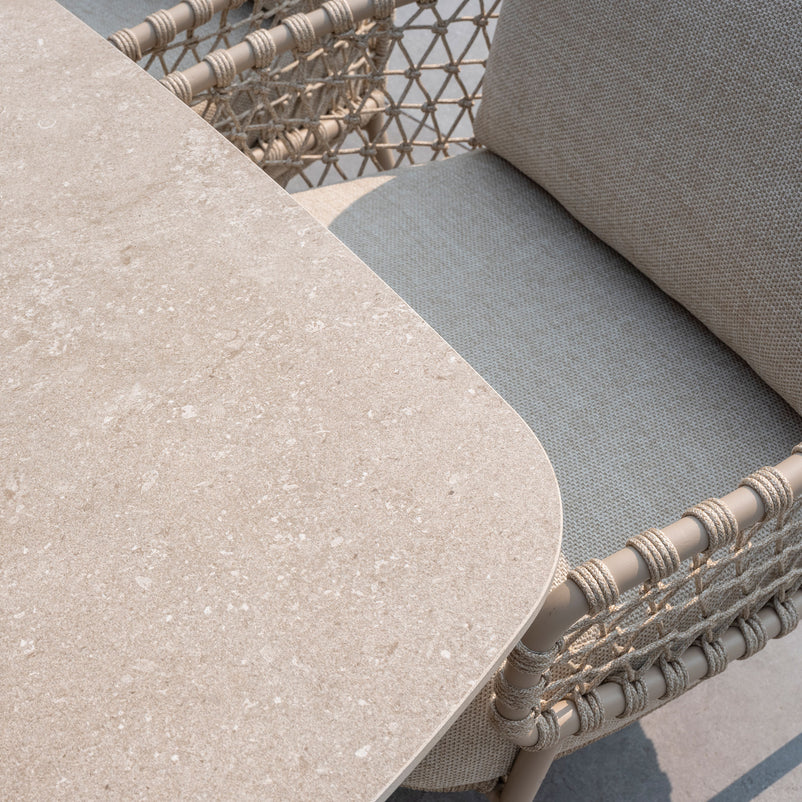 NEVADA/SARDINIA Set mobilier terasă/grădină, 6 fotolii și masă