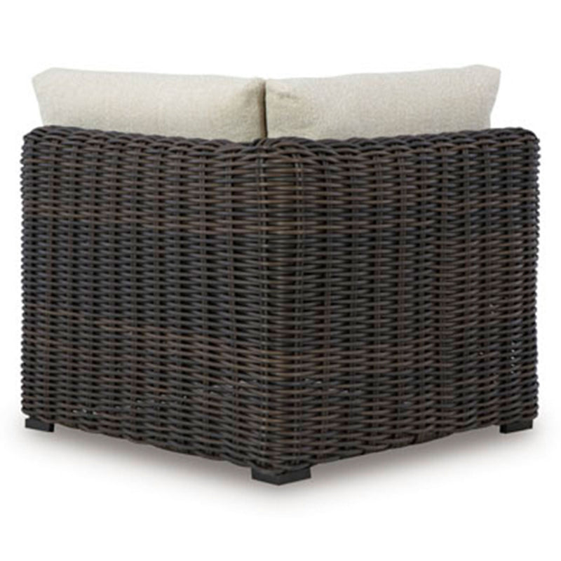 KIMORA Set mobilier terasă/grădină, colțar 4 piese, fotoliu și 2 măsuțe