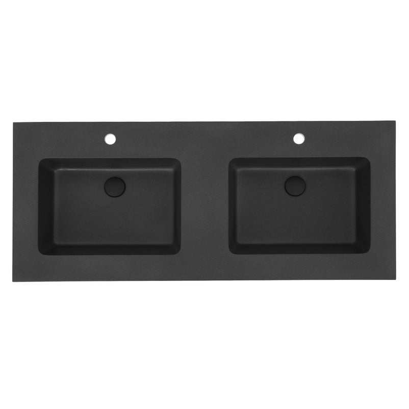 BRUNO Set mobilier baie, mască lavoar, 2 dulapuri suspendate și lavoare